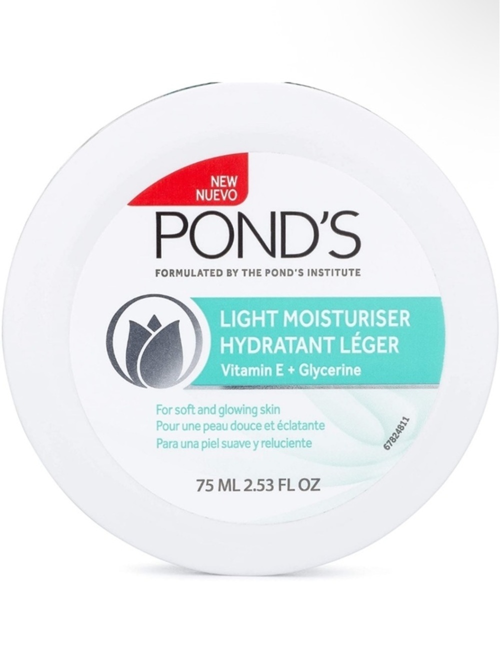 POND'S LIGHT MOISTURIZER WITH VITAMIN E FOR SOFT GLOWING SKIN NEW